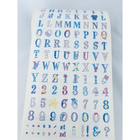 Vintage Sandy‎ Lion Sticker Roll Baby Alphabet Border Scrapbooking Sandylion - Picture 5 of 14